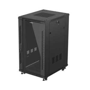 Armario rack phoenix 22u 600x800 de pie servidor 19'' hasta 1000 kg negro