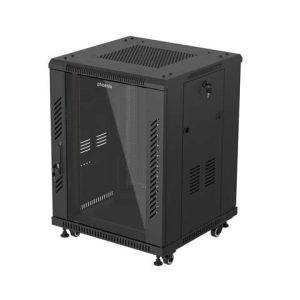 Armario rack phoenix 15u 600x600 de pie servidor 19'' hasta 1000 kg negro