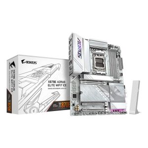 Placa gigabyte x870e aorus elite wifi7 ice am5 atx -  4x ddr5
