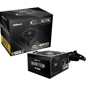 Fuente alimentacion asrock challenger cl - 650g gaming atx 650w negra