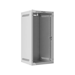 Armario lanberg mural 10 pulgadas 12u -  280x310 flat pack gris puerta cristal