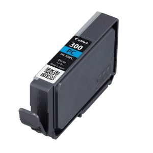 Cartucho canon pfi - 300 pc cian foto orginal