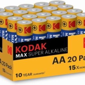 Blister pilas kodak alcalina max aa lr6  blister 20 pilas
