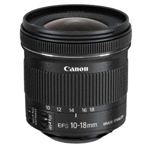 Objetivo canon ef - s 10 - 18 f - 4.5 - 5.6 is stm