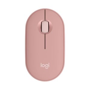 Raton inalambrico logitech pebble mouse 2 m350s rosa bluetooth