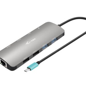 Nano docking station i - tec usb - c metal nano 2x display docking station + power delivery 100 w