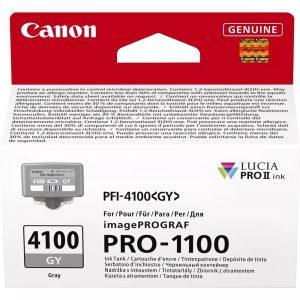 Cartucho canon pfi - 4100gy gris