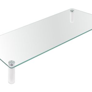 Soporte elevador tooq de vidrio para monitores