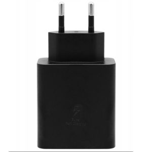 Cargador samsung 50w 2x usb tipo c negro + cable usb tipo c