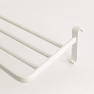 Yoevu repisa blanca con ganchos compatible con toalleros electricos yoevu