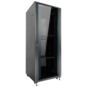 Armario rack de suelo 19 pulgadas phasak pro 32u negro 600x600 montado pho 6632