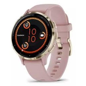 Garmin venu 3s health fitness gps smartwatch bisel de acero dorado con caja rosa de polvo 41mm paquete con 2 años cps paquete de protección mejorada