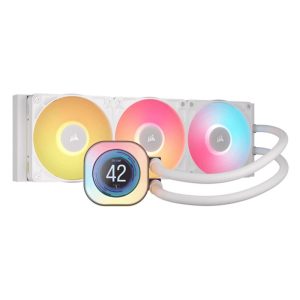 Kit refrigeracion liquida corsair icuelink titan360rx lcd argb 3x 120mm blanco