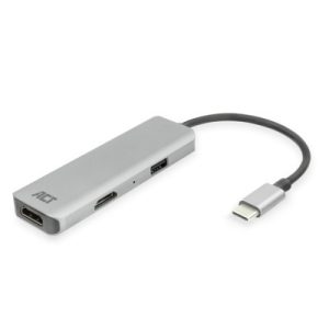 Adaptador usb - c a 2 hdmi 4k act connectivity